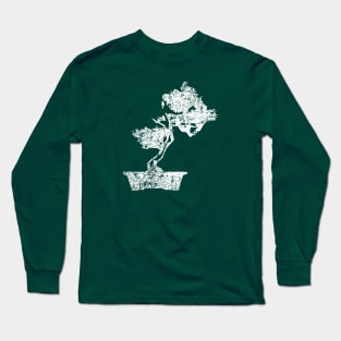 Bonsai Tree - Distressed Long Sleeve T-Shirt